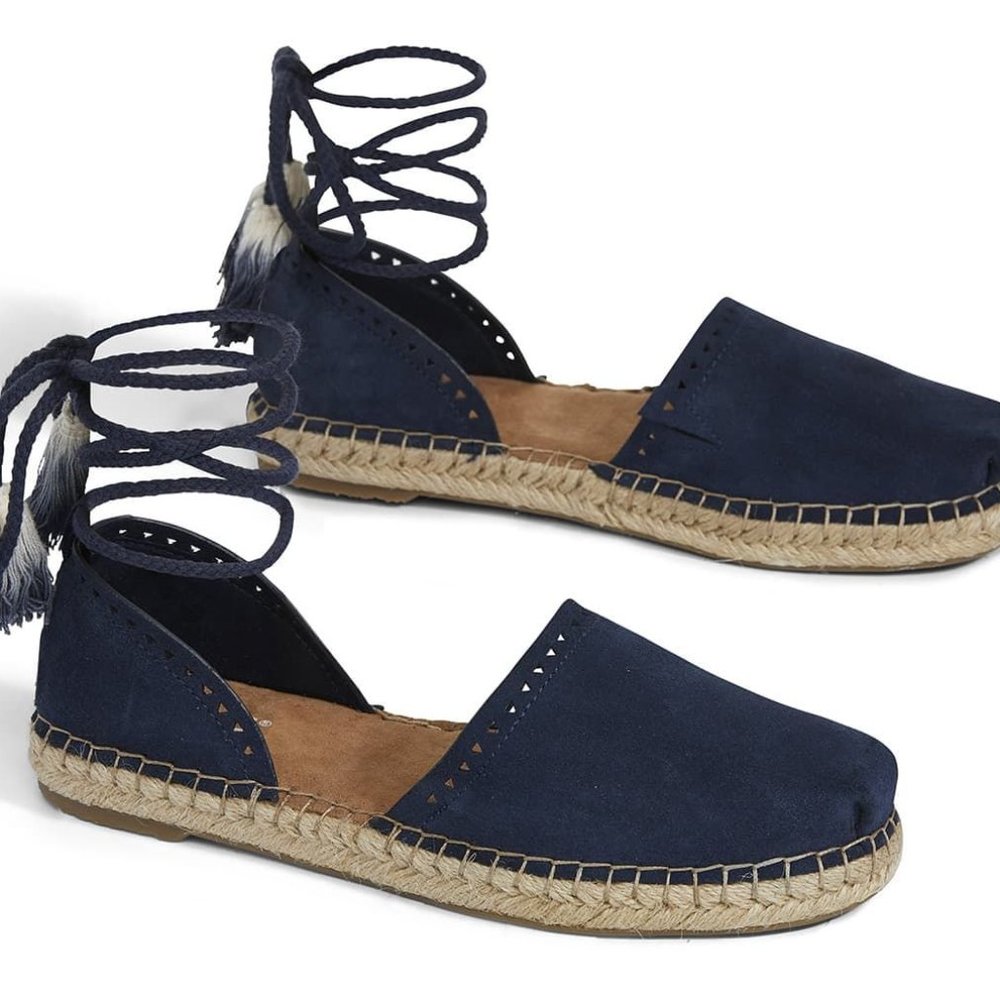 🌸🌸🌸 Navy Suede Espadrille 🌸🌸🌸